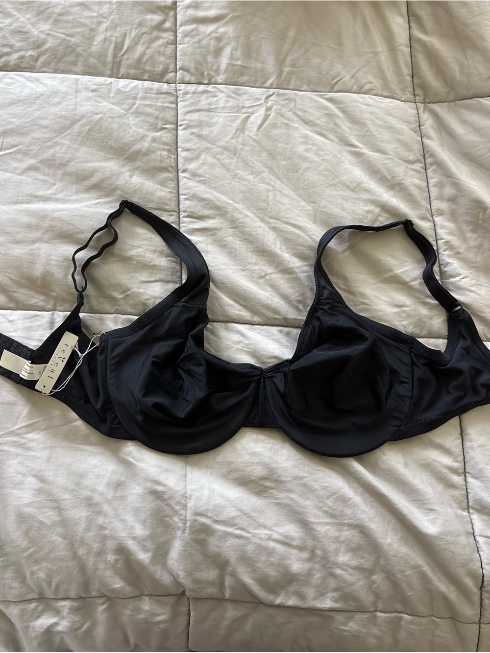 Bare Necessities Reveal Black Unlined Underwire Comfort Bra 32G